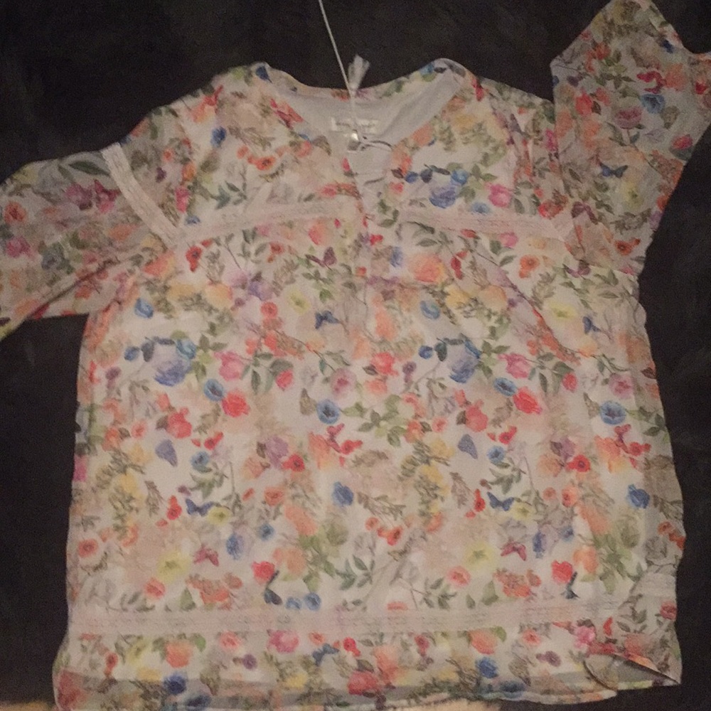 Christopher & banks XL butterfly top.